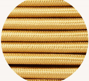 sfc009: Gold Fabric Cable