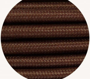 sfc004: Chocolate Brown Fabric Cable