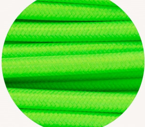 sfc019: Neon Green Fabric Cable