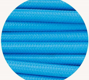 sfc029: Sky Blue Fabric Cable
