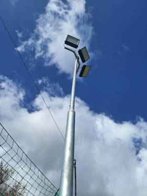 9m MH 1 Step Ø114mm & Ø76mm Plinth Mounted