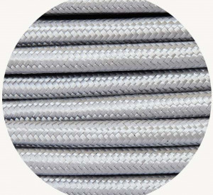 sfc030: Silver Fabric Cable