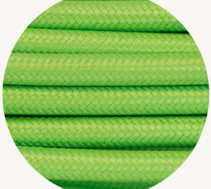 Leaf Green Fabric Cable