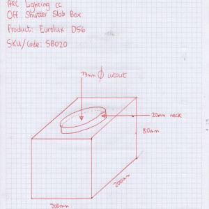 sb020: Off Shutter Slab Box for Eurolux D56