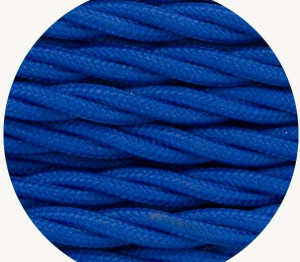 tfc009: Royal Blue Twisted Fabric Cable