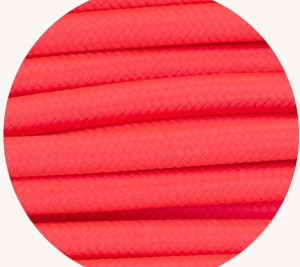 Neon Pink Fabric Cable