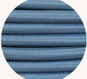 sfc018: Misty Blue Fabric Cable
