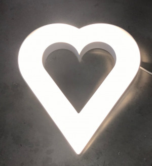 Heart Shaped Hollywood Mirror Fitting